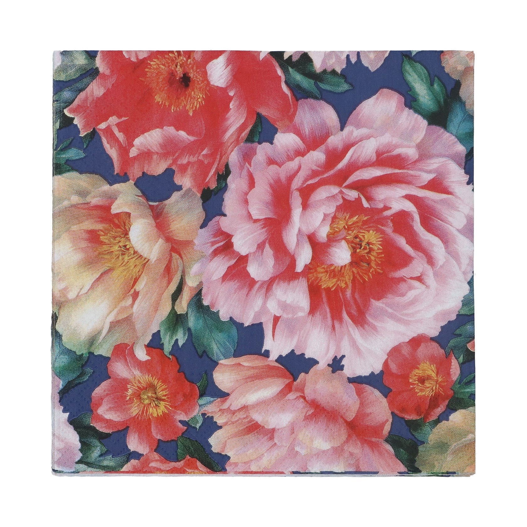 Paper Napkins - Midnight Peonies
