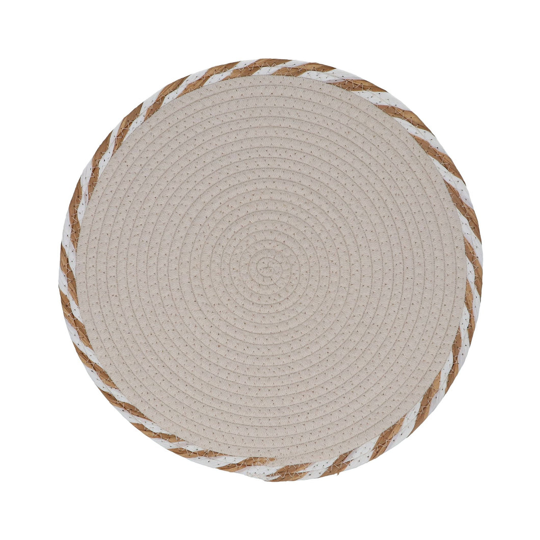 Placemat - Beige Edge Cotton Rope