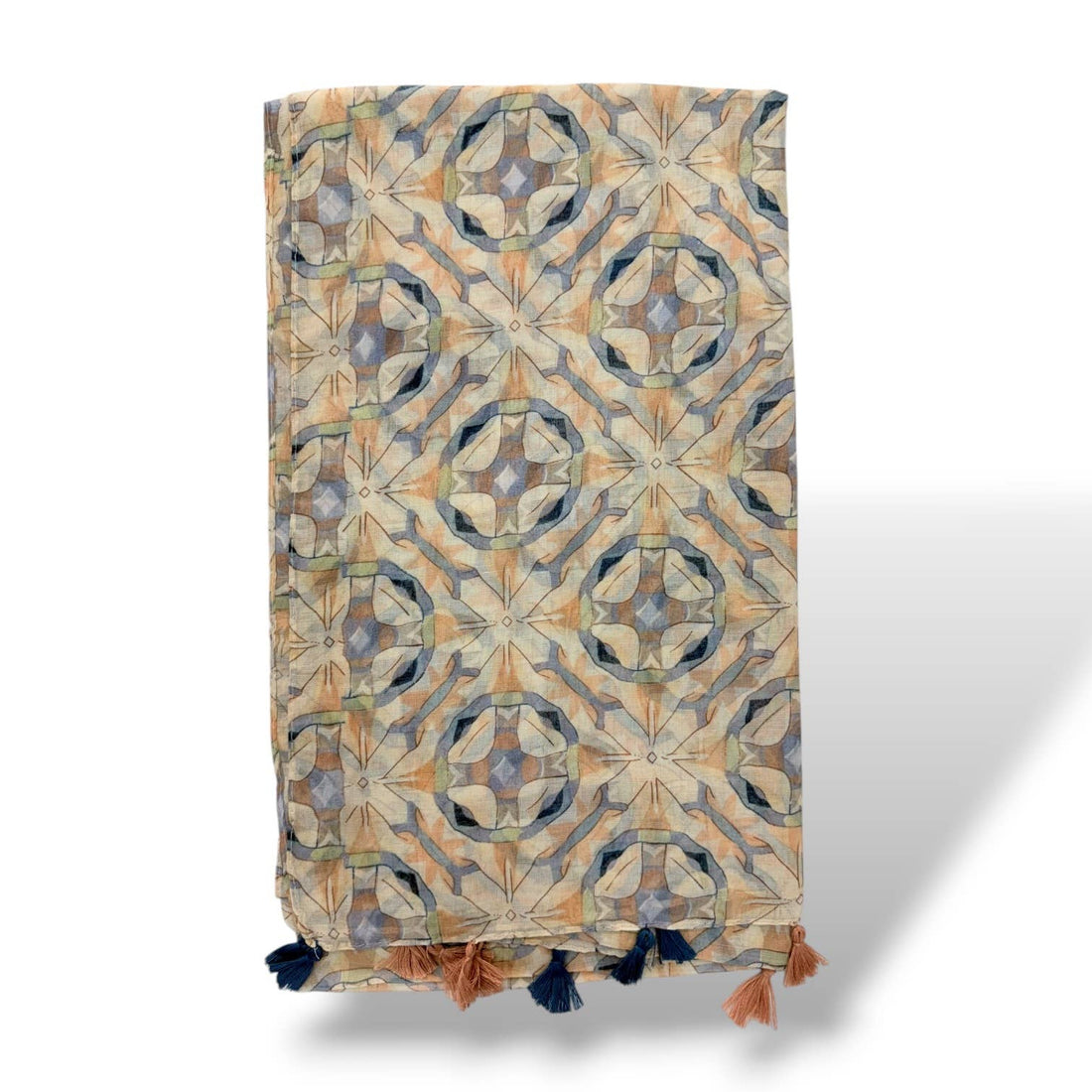 Geometric Tile Print Scarf