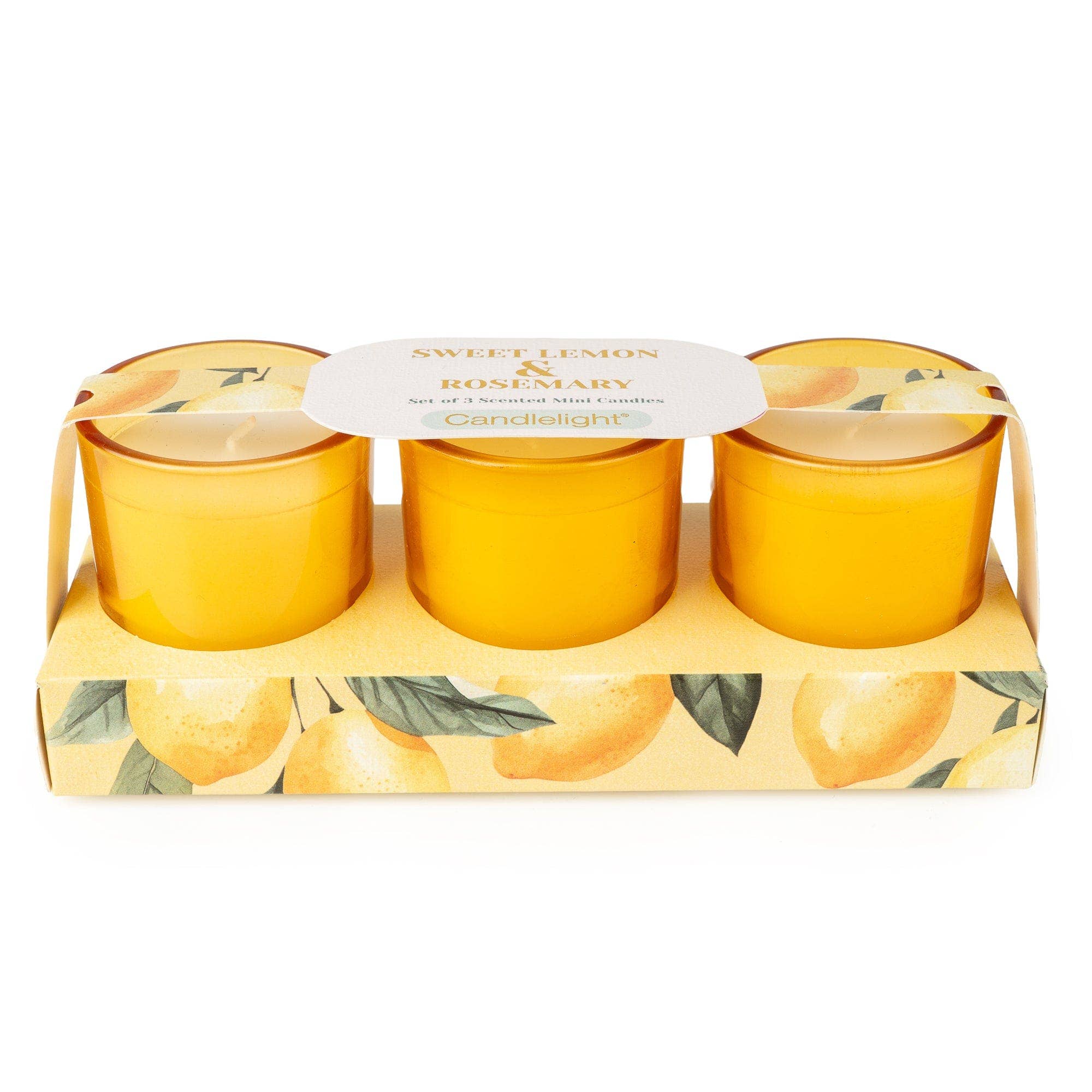 Votive Candle Trio  - Sweet Lemon & Rosemary