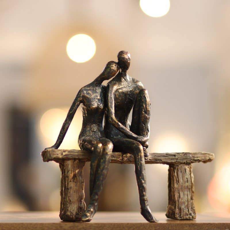 Couple on Bench Sculpture