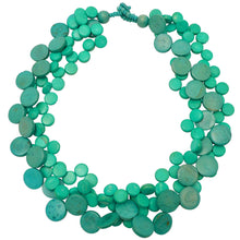 Load image into Gallery viewer, Strand Cascade Necklace - Turquoise
