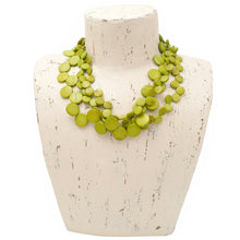 Load image into Gallery viewer, Strand Cascade Necklace - Lime
