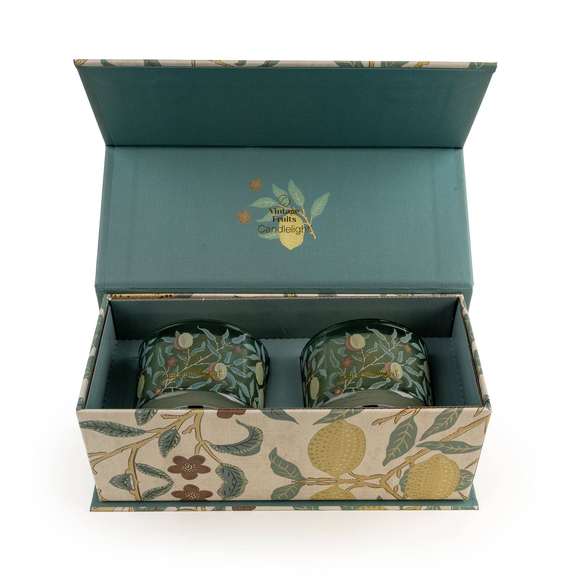 Set of 2 Candles - Vintage Fruits