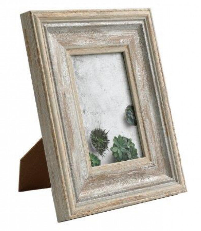 WASHED WOODEN EFFECT PHOTO FRAME