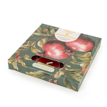 Load image into Gallery viewer, Set of 9 Tealights-  Forest Pine &amp; Pomegranate 6pk

