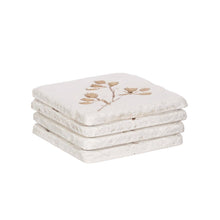 Load image into Gallery viewer, Flower Imprint Coasters Set of 4
