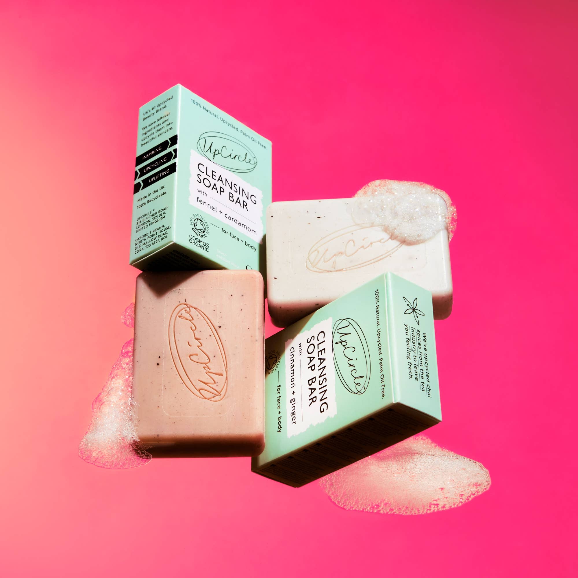 Upcircle I Natural Eco Vegan Cleansing Soap Bar - Fennel + Cardamom