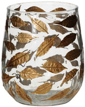 Load image into Gallery viewer, Gold Leaves Tea Light Holder
