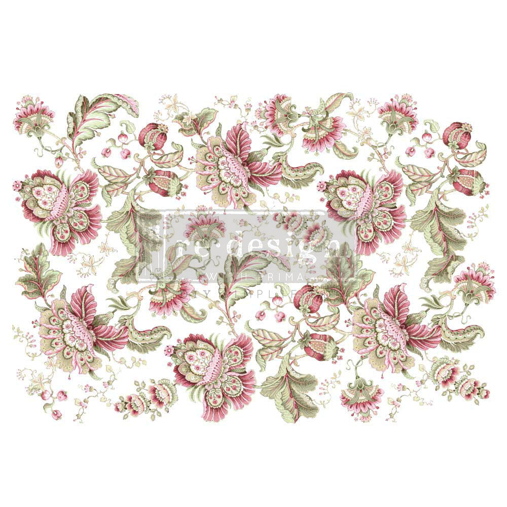 Boho Paisley I  Redesign with Prima Decor Transfer