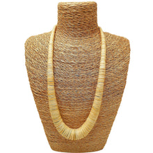 Load image into Gallery viewer, Long Graduated Coco Disc Necklace Cream 38cm
