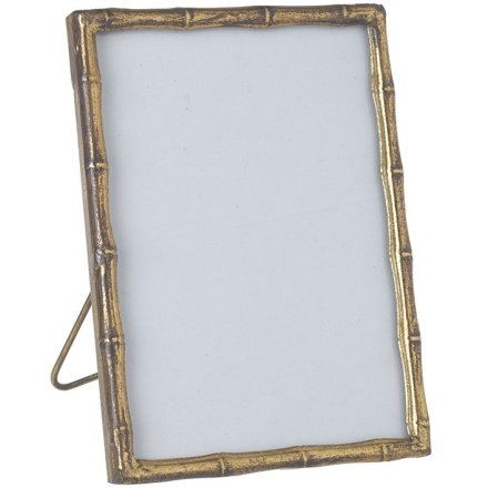 Gold Bamboo Picture Frame