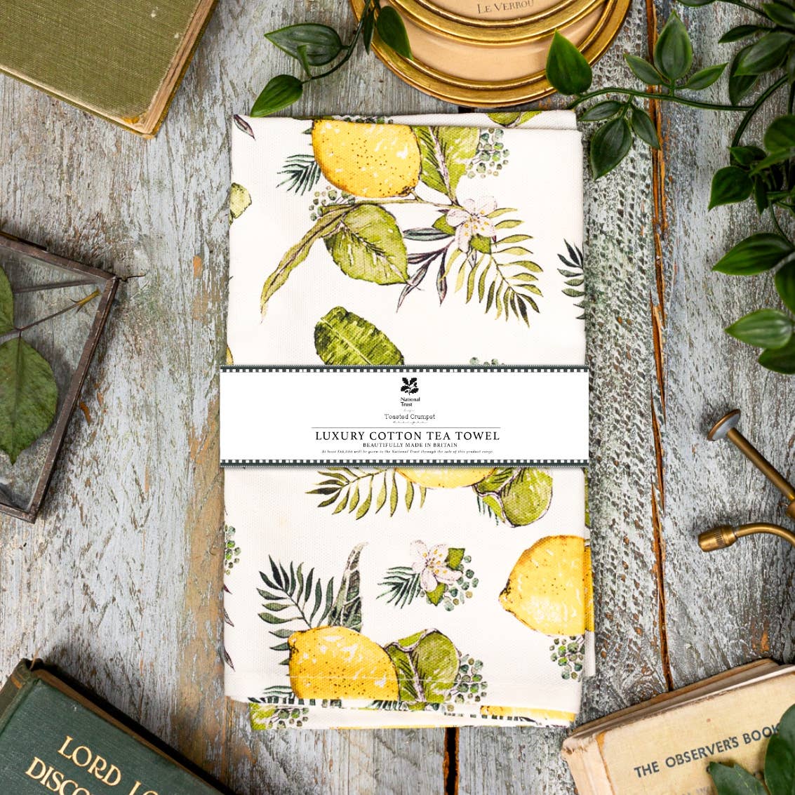 Luxury Cotton Lemon Tea Towel