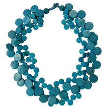 Load image into Gallery viewer, Strand Cascade Necklace - Blue
