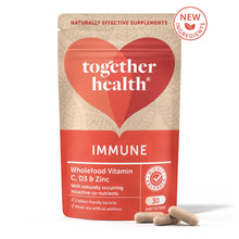 Load image into Gallery viewer, Together Health Wholefood Immune Vitamin C, D3 &amp; Zinc
