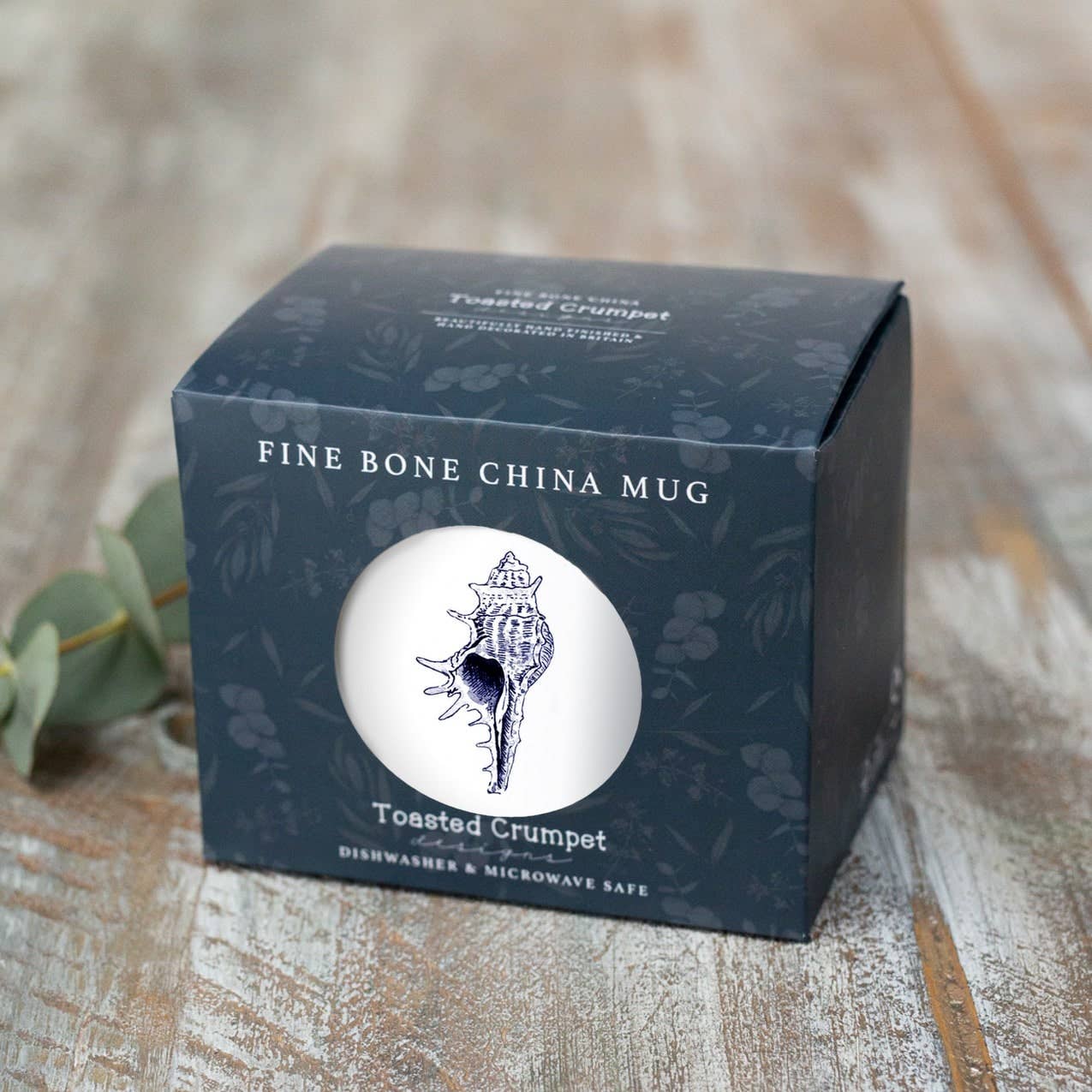 Conch Shell Fine Bone China Mug in a Gift Box