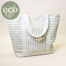 Load image into Gallery viewer, Stripe cotton beach bag
