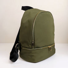 Load image into Gallery viewer, Recycled Backpack with External Zip Pocket
