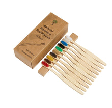 Load image into Gallery viewer, Bamboo Toothbrushes - 10 Pack - Adult
