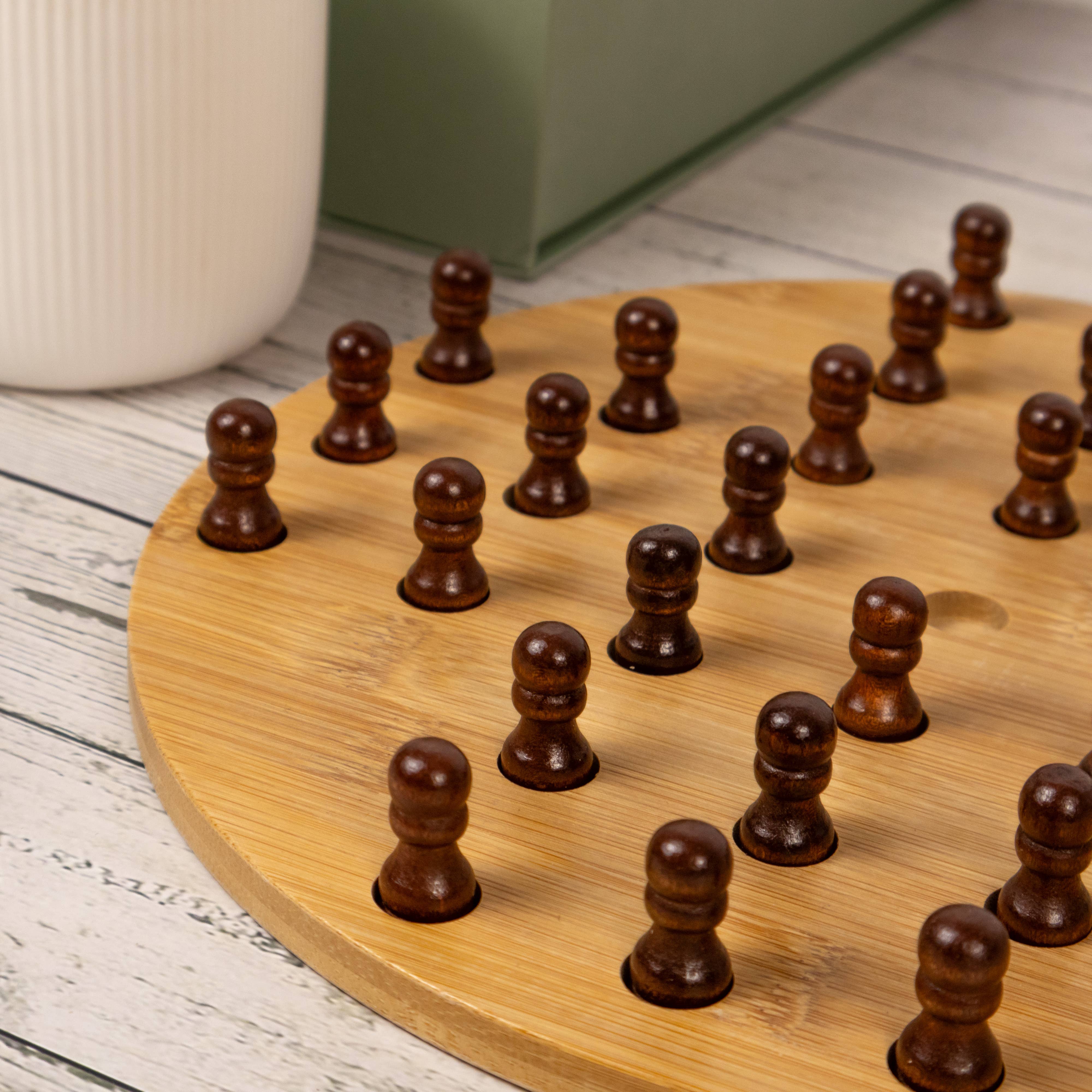 Bamboo Solitaire Board Game Set