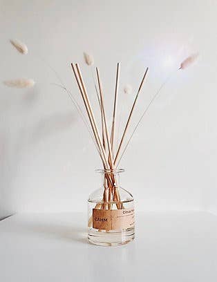 Citrus, Musk & Patchouli Reed Diffuser - Clear