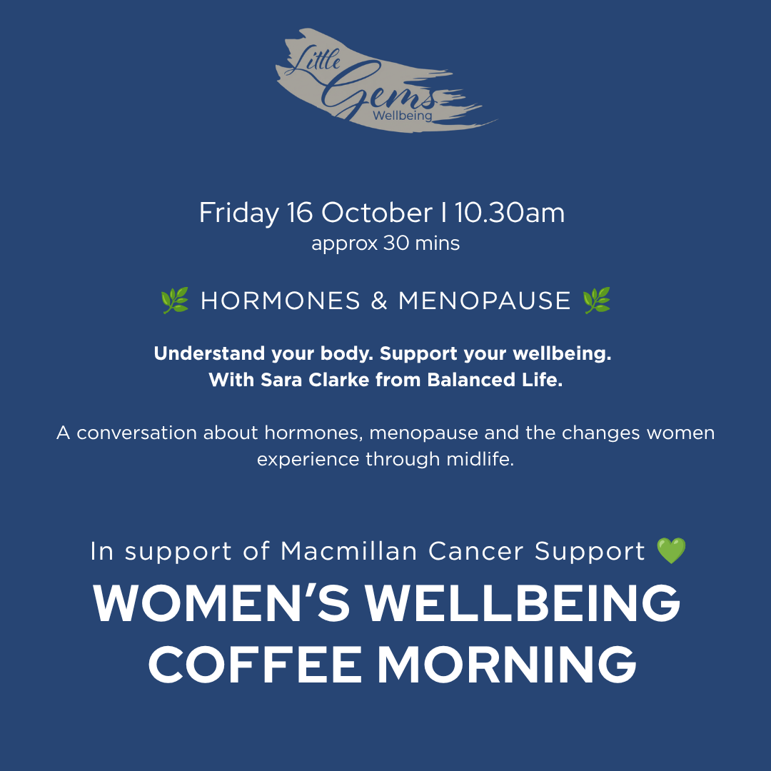 Macmillan Wellbeing Coffee Morning -  16 October
