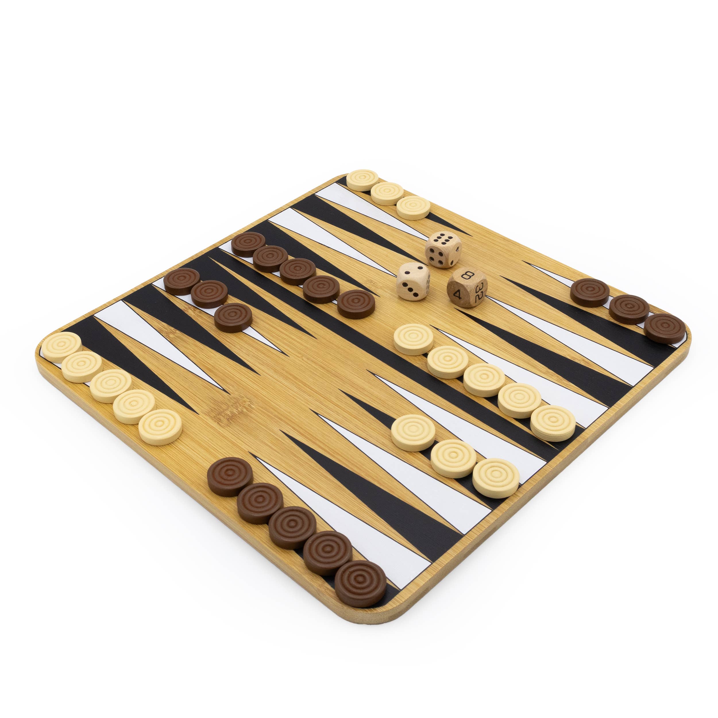 Bamboo Backgammon & Chess Set