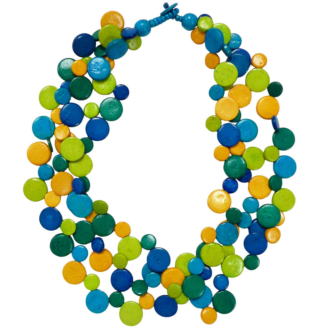 Strand Cascade Necklace - Brights