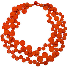 Load image into Gallery viewer, Strand Cascade Necklace - orange
