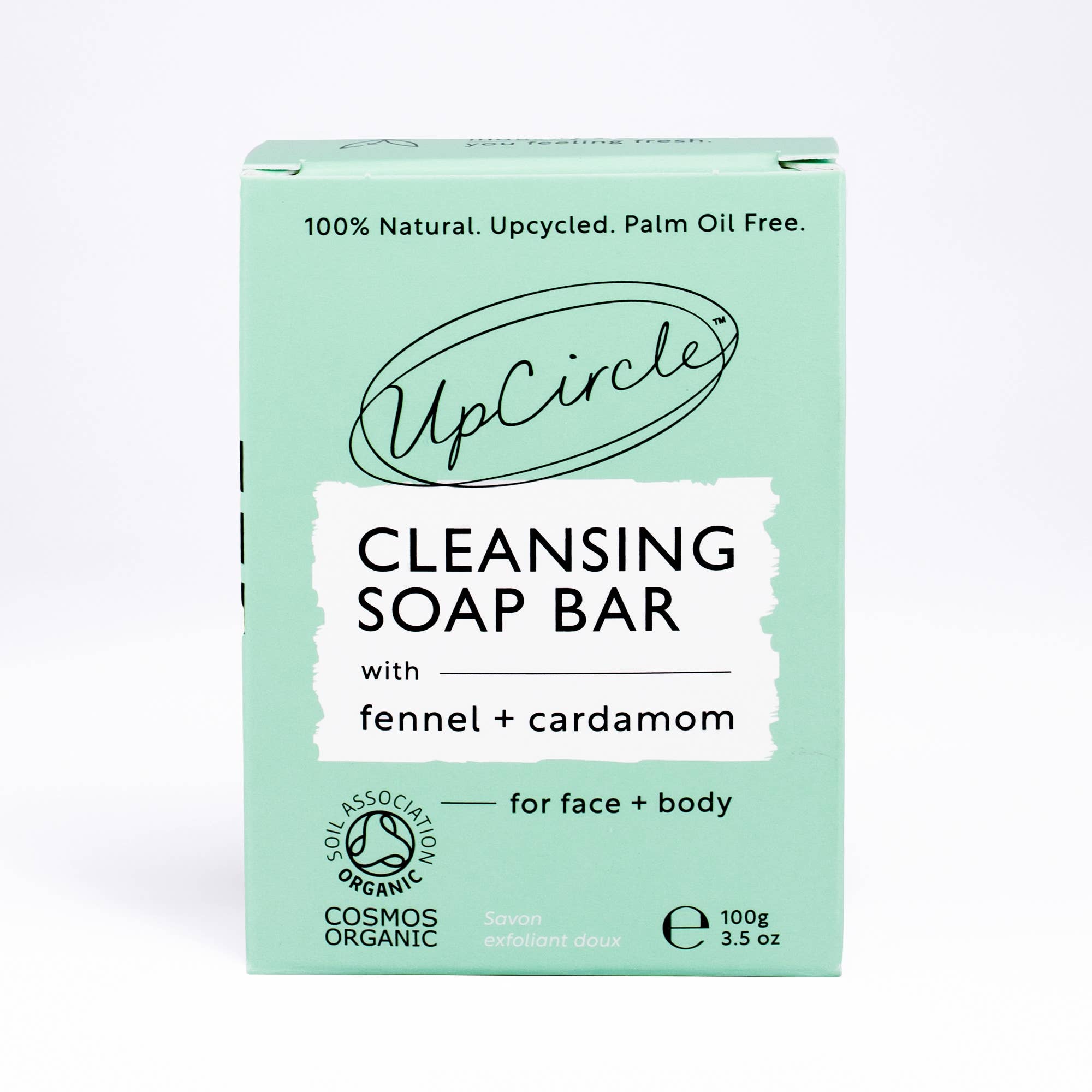 Upcircle I Natural Eco Vegan Cleansing Soap Bar - Fennel + Cardamom