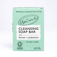 Load image into Gallery viewer, Upcircle I Natural Eco Vegan Cleansing Soap Bar - Fennel + Cardamom
