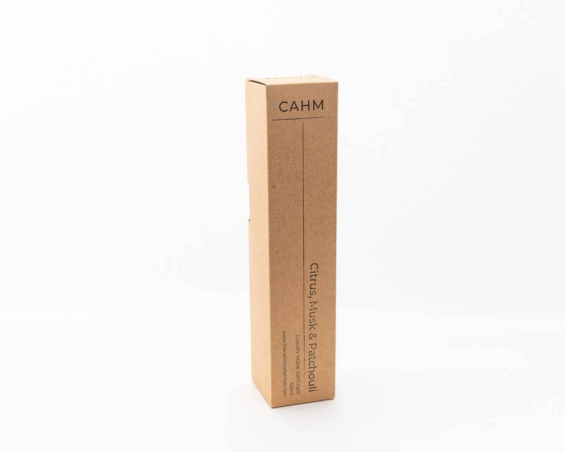 Citrus, Musk & Patchouli Reed Diffuser - Clear