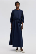 Load image into Gallery viewer, BALLOON SLEEVE DRESS WITH GATHERED WAIST
