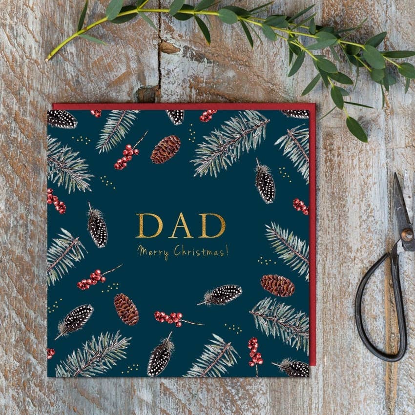 Dad Merry Christmas Card (Cello-Free)