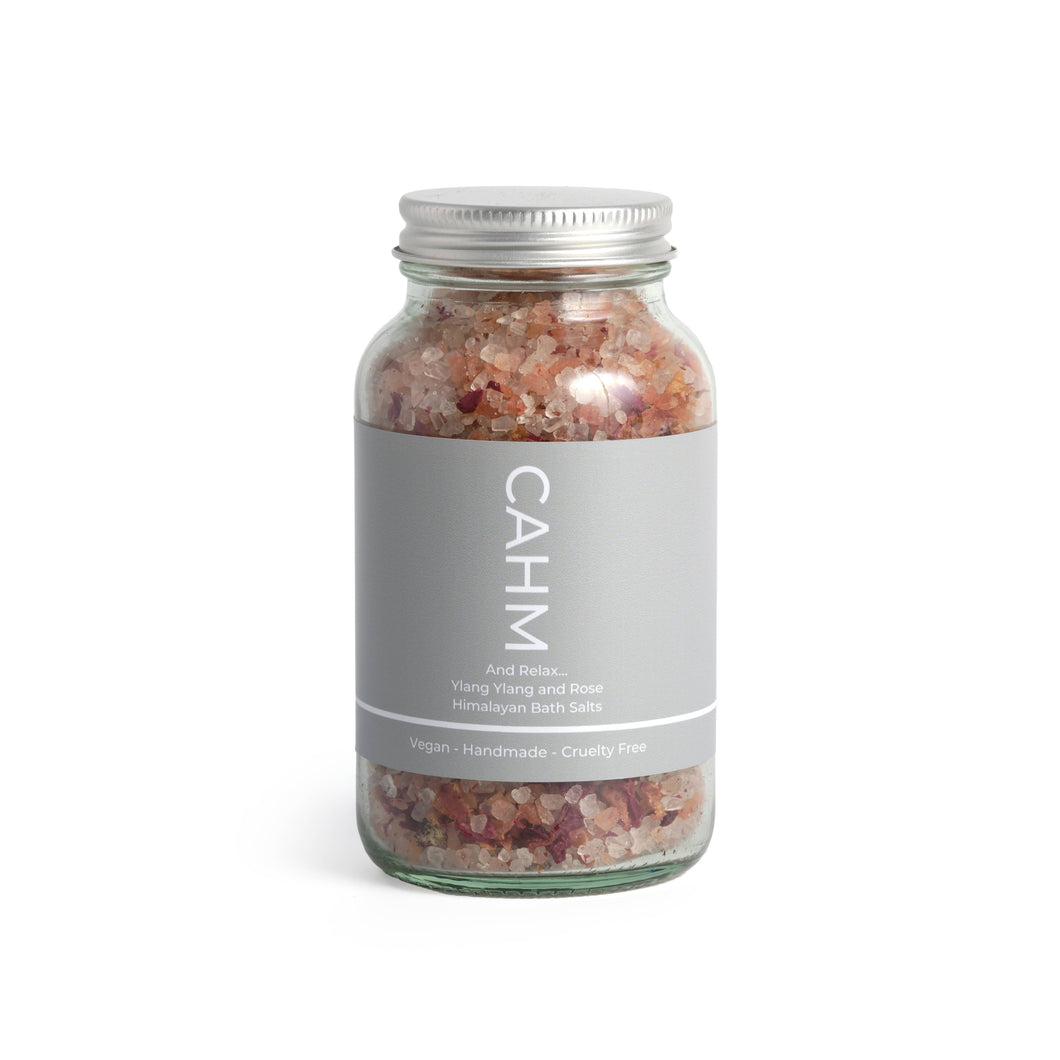 Ylang Ylang and Rose Himalayan Bath Salts 280g | Bath Soak