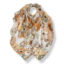 Load image into Gallery viewer, Soft Vintage Floral Print Scarf
