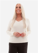 Load image into Gallery viewer, Cashmere Like Fitted V-Neck Jumper
