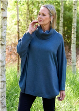 Load image into Gallery viewer, Cashmere Like Mini Cable Roll Neck Jumper
