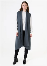 Load image into Gallery viewer, Cashmere Like Double knit Roll Collar Gilet
