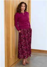 Load image into Gallery viewer, Watercolour Vines A-Line Skirt
