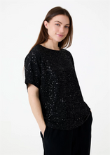 Load image into Gallery viewer, Sequin Jersey Batwing Top
