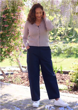 Load image into Gallery viewer, Balloon Leg Elastic Waist Cotton Twill Trousers
