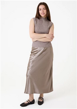 Load image into Gallery viewer, A-Line Bias Cut Satin Skirt
