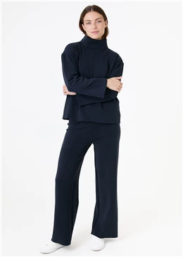 Luxe Jersey Straight Leg Trouser