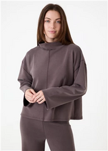 Load image into Gallery viewer, Luxe Jersey Funnel Neck Sweatshirt
