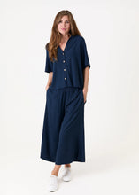 Load image into Gallery viewer, Linen Viscose Elastic Waist Culottes
