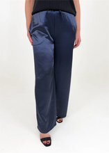 Load image into Gallery viewer, Satin Straight Leg Elastic Waist Trouser
