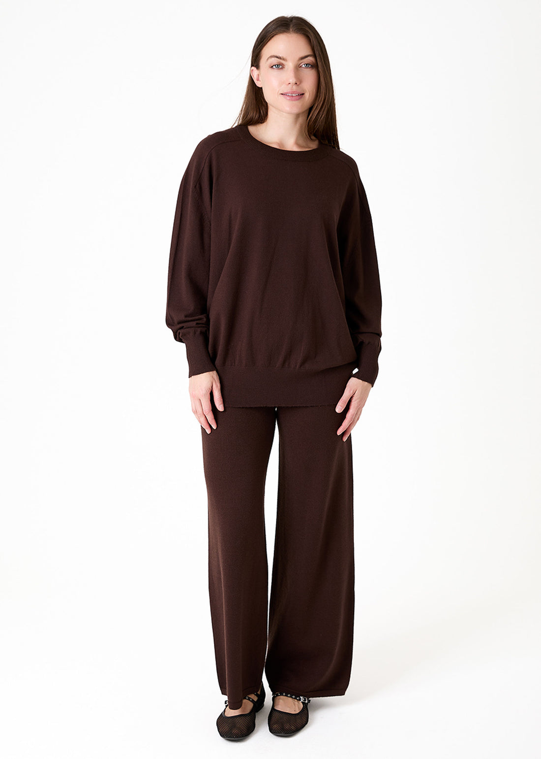 Cashmere Like Straight Leg Trouser