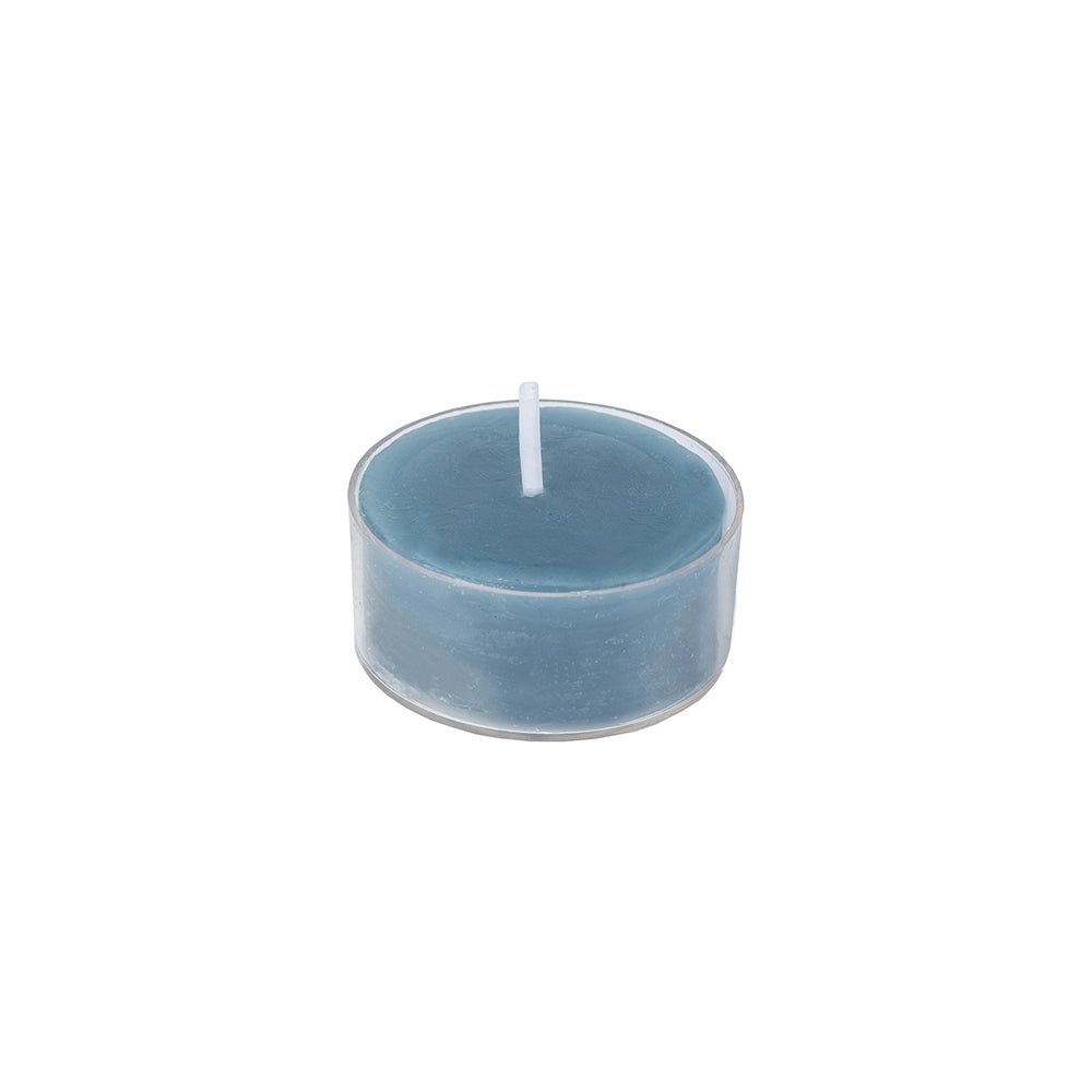 Rustic Tealights Petrol Blue