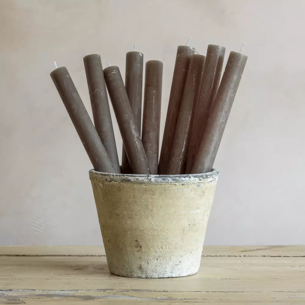 Rustic Dinner Candle Latte 23x270mm